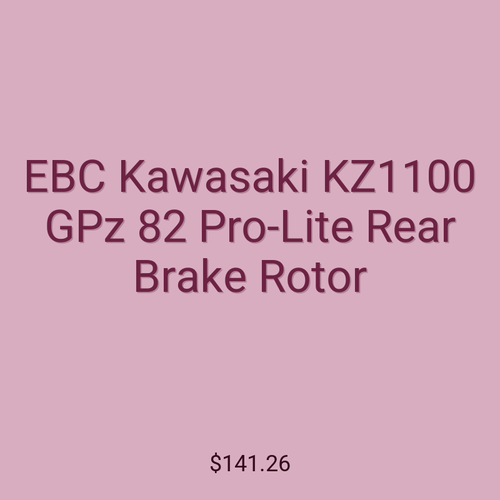EBC Kawasaki KZ1100 GPz 82 Pro-Lite Rear Brake Rotor