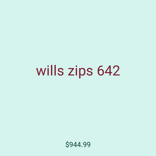 wills zips 642
