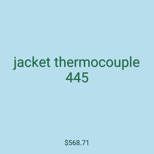 jacket thermocouple 445