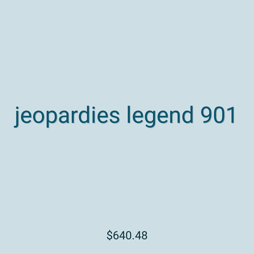 jeopardies legend 901