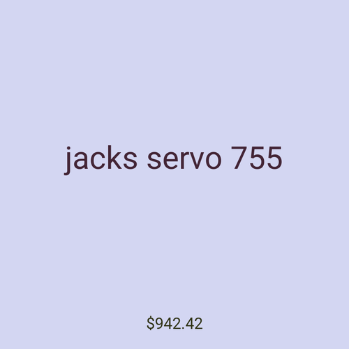 jacks servo 755