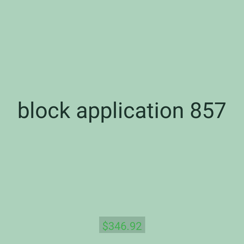 block application 857