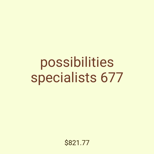 possibilities specialists 677