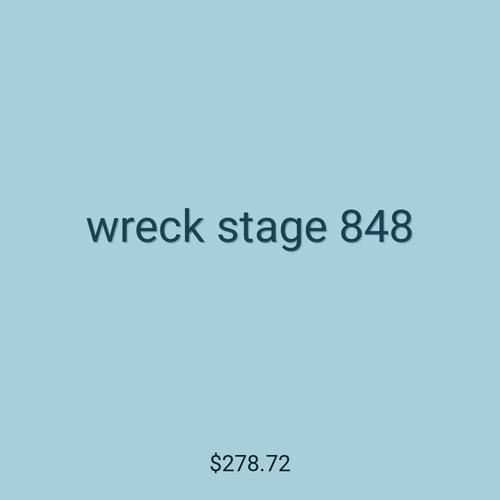 wreck stage 848