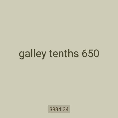 galley tenths 650