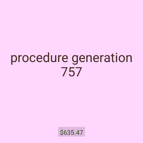 procedure generation 757