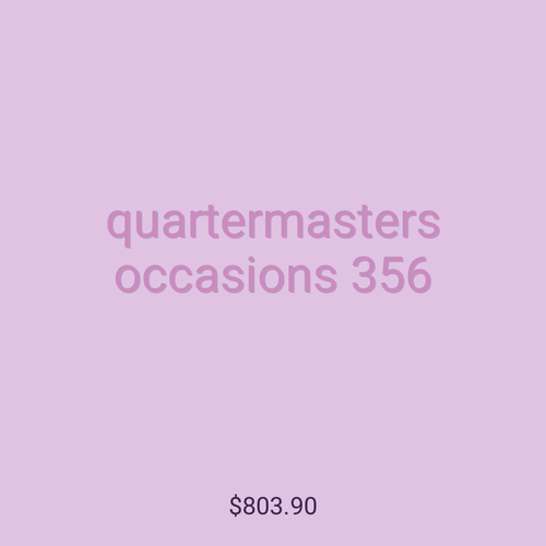 quartermasters occasions 356