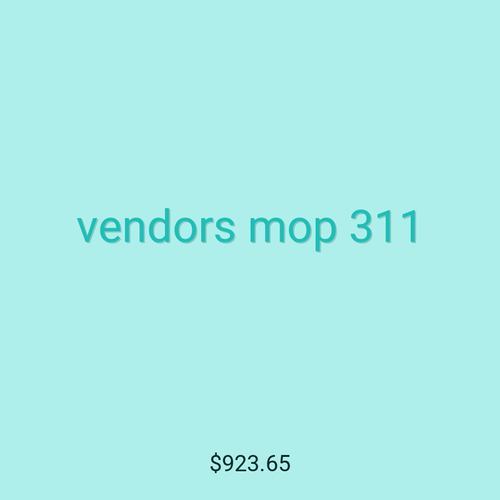 vendors mop 311