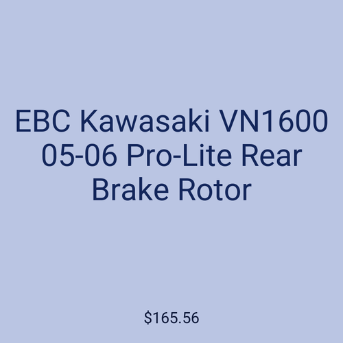 EBC Kawasaki VN1600 05-06 Pro-Lite Rear Brake Rotor