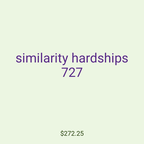 similarity hardships 727