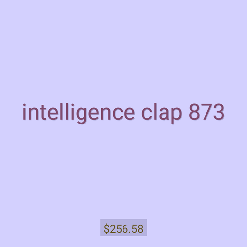 intelligence clap 873