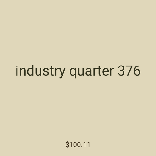industry quarter 376