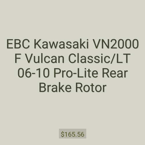 EBC Kawasaki VN2000 F Vulcan Classic/LT 06-10 Pro-Lite Rear Brake Rotor