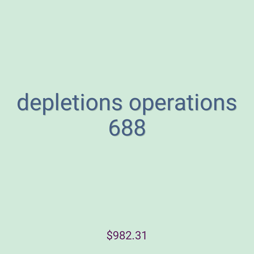 depletions operations 688