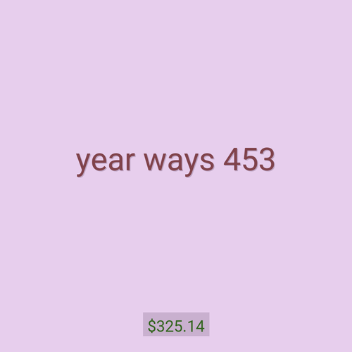 year ways 453