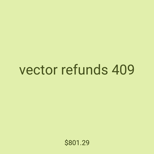 vector refunds 409
