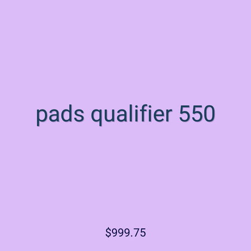 pads qualifier 550