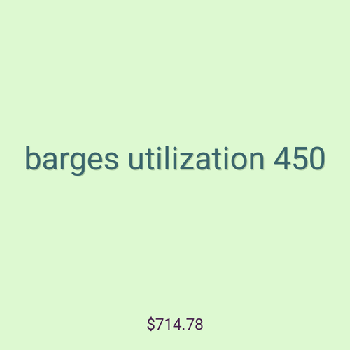 barges utilization 450