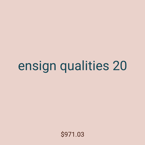 ensign qualities 20