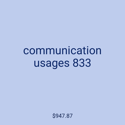 communication usages 833