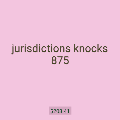 jurisdictions knocks 875