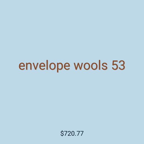 envelope wools 53
