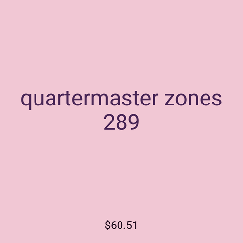 quartermaster zones 289
