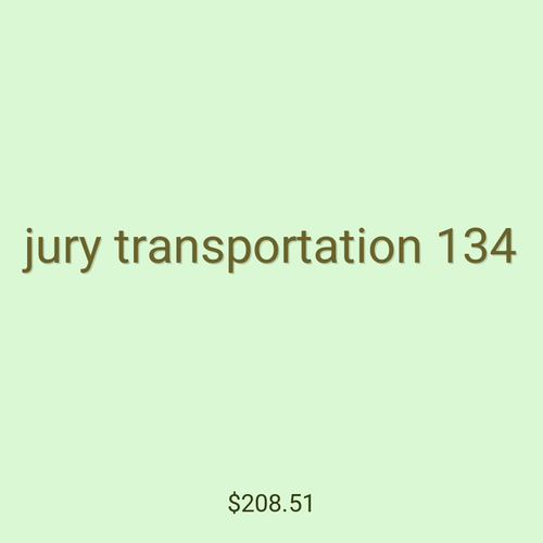 jury transportation 134