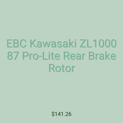 EBC Kawasaki ZL1000 87 Pro-Lite Rear Brake Rotor