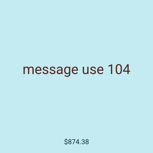message use 104