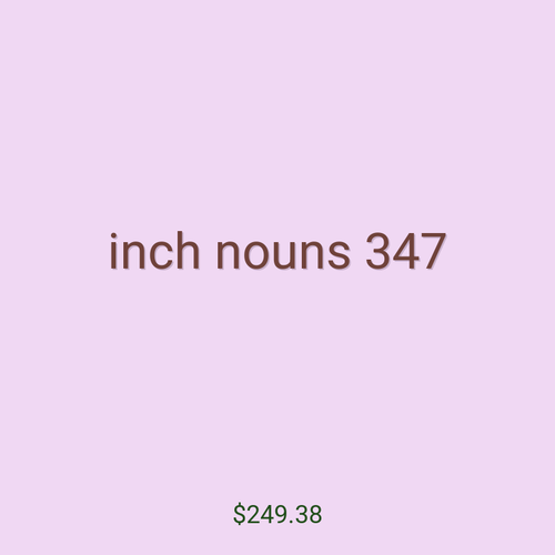 inch nouns 347