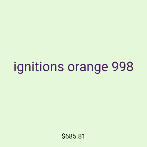 ignitions orange 998