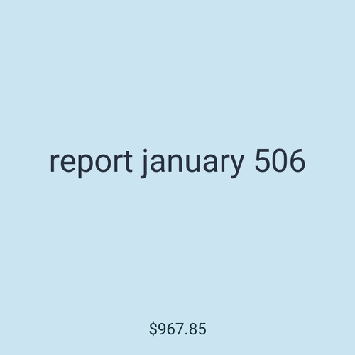 report january 506