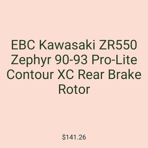 EBC Kawasaki ZR550 Zephyr 90-93 Pro-Lite Contour XC Rear Brake Rotor