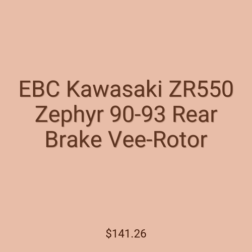 EBC Kawasaki ZR550 Zephyr 90-93 Rear Brake Vee-Rotor