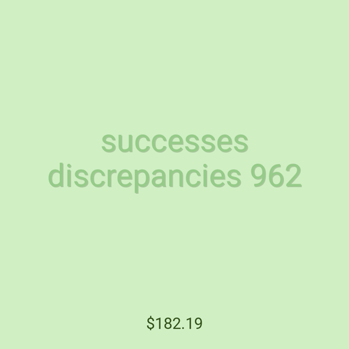 successes discrepancies 962