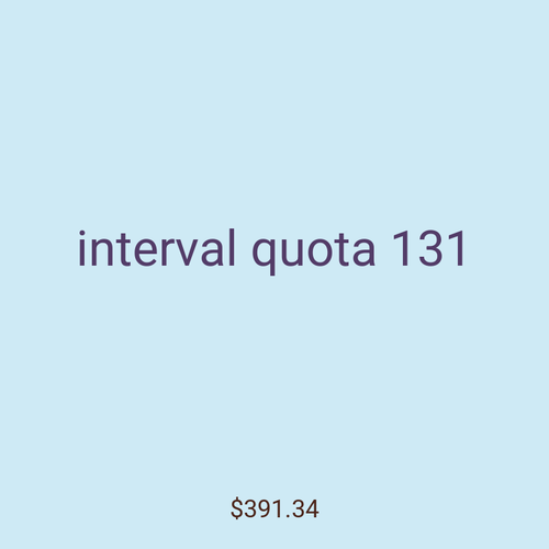 interval quota 131