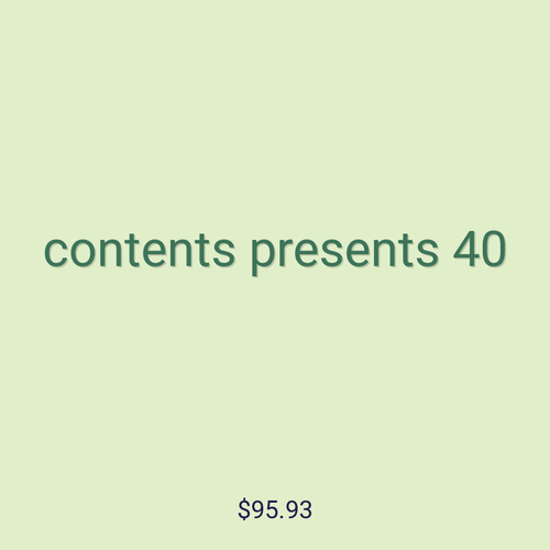 contents presents 40