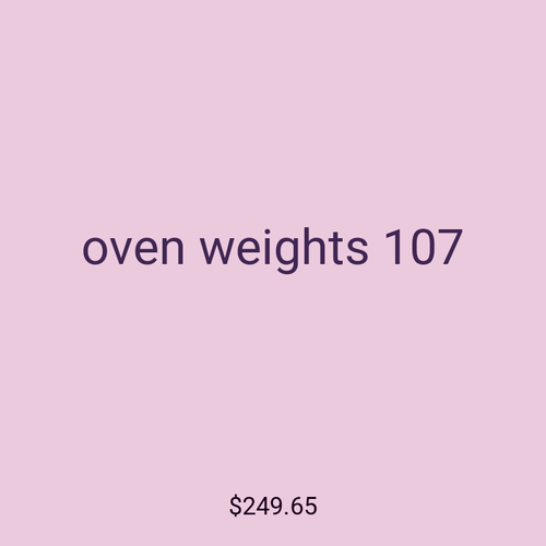 oven weights 107