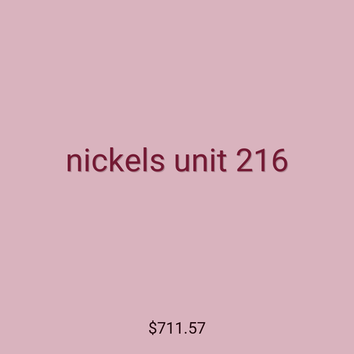nickels unit 216