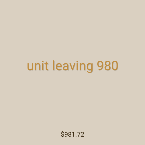 unit leaving 980