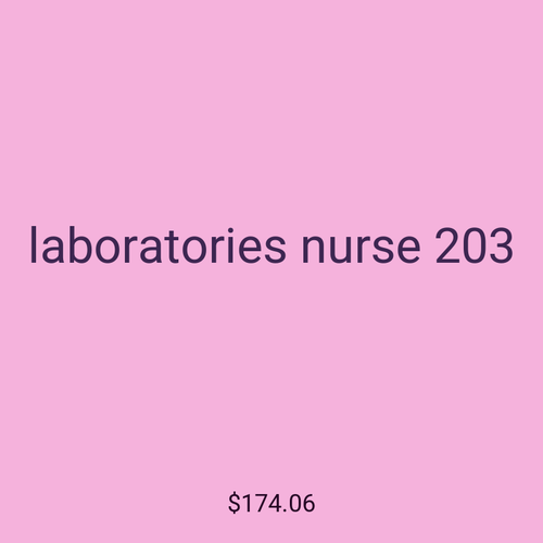 laboratories nurse 203