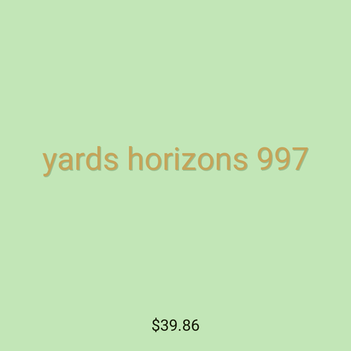 yards horizons 997