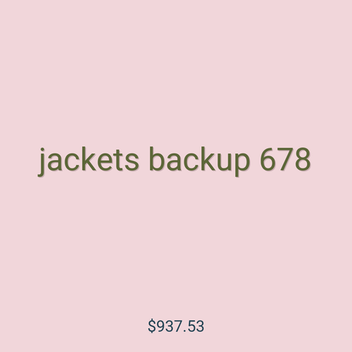 jackets backup 678