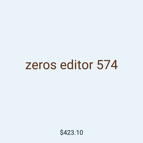 zeros editor 574