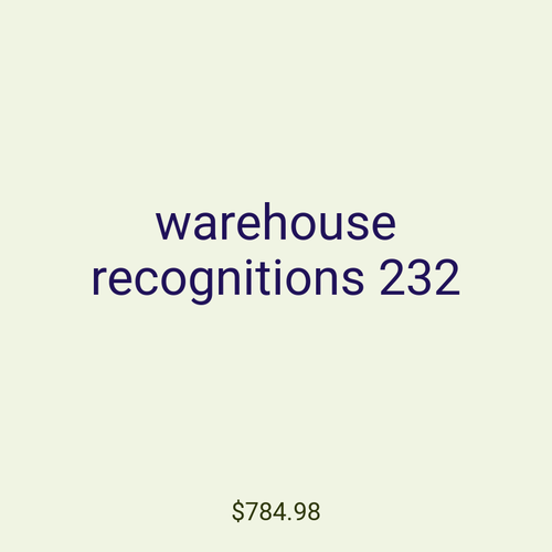 warehouse recognitions 232