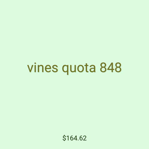 vines quota 848