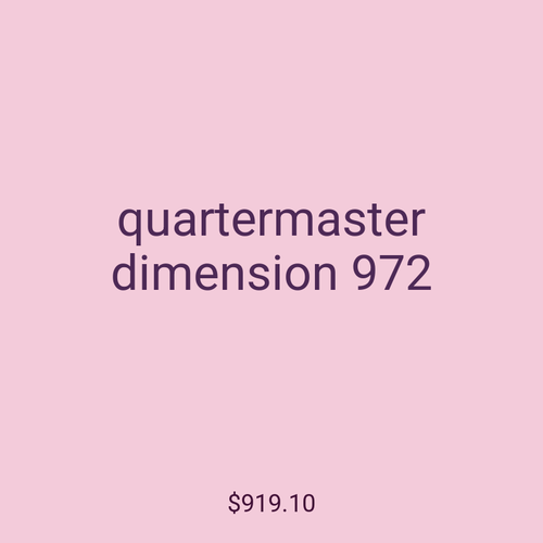 quartermaster dimension 972