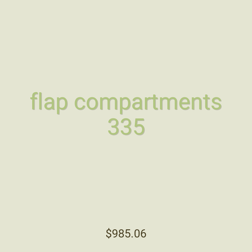 flap compartments 335