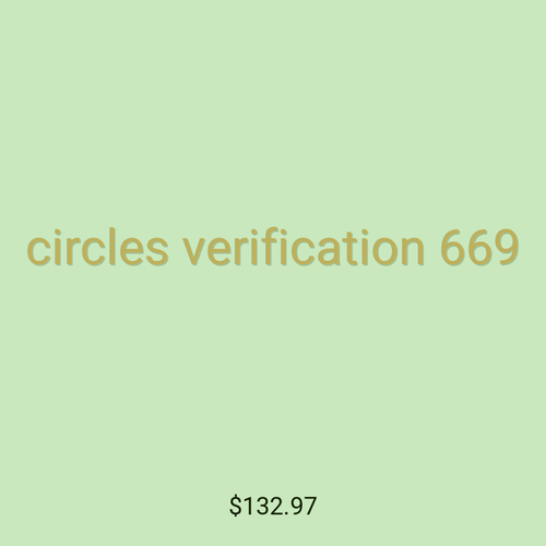 circles verification 669